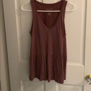American Eagle, flowy, peplum tank top!